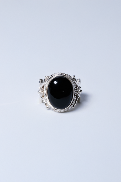 アンティーク（ONYX Bｙ Prof. G.BESSI VOLTERRA） GYPPHY - RECTANGLE BLACK ONYX RING / レクタングル ブラック